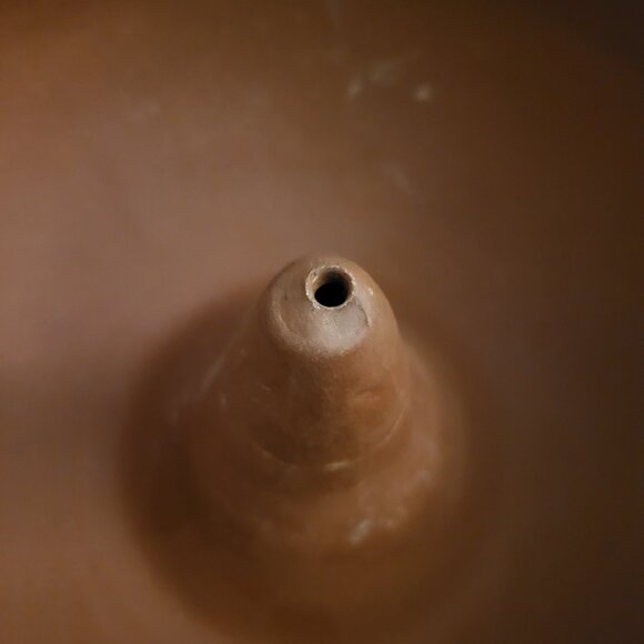 Yunnan Province Red Clay Cooking Vessel Etched Owl Chinese Symbols - Picture 3 of 11